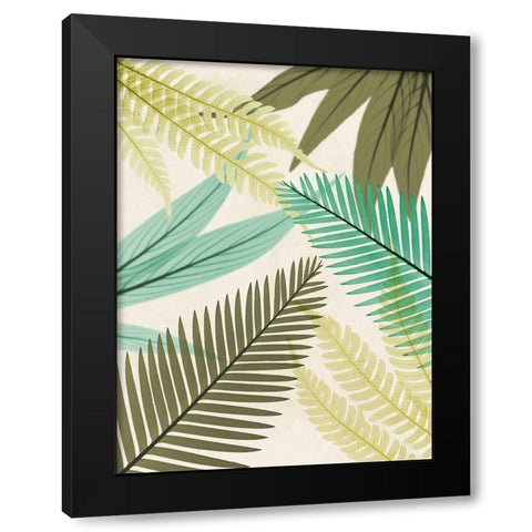 Mesozoic Travels 1 Black Modern Wood Framed Art Print with Double Matting by Koetsier, Albert