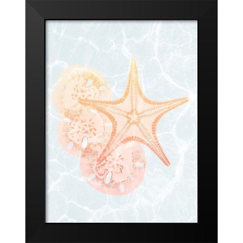 Starfish Shine 2 Black Modern Wood Framed Art Print by Koetsier, Albert