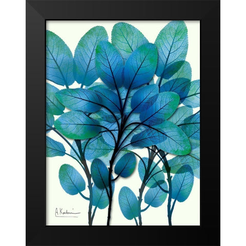 Azure Embrace 1 Black Modern Wood Framed Art Print by Koetsier, Albert