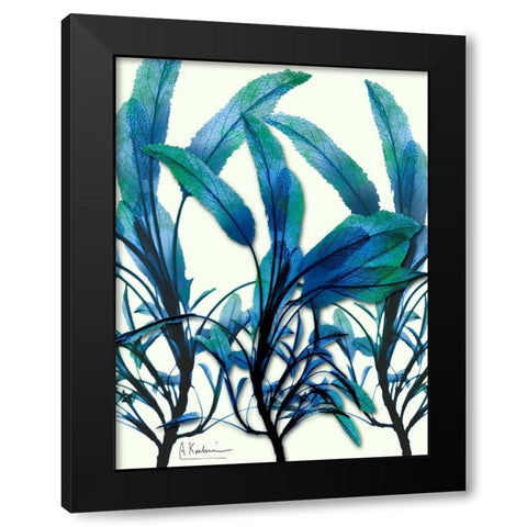 Azure Embrace 2 Black Modern Wood Framed Art Print by Koetsier, Albert