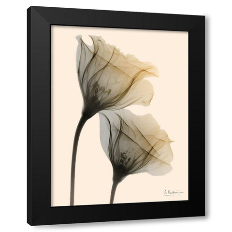 Neutral Lovers 1 Black Modern Wood Framed Art Print with Double Matting by Koetsier, Albert