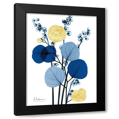 Embraced Fusion 2 Black Modern Wood Framed Art Print with Double Matting by Koetsier, Albert