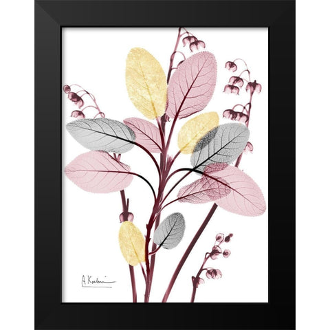 Blush Fusion 1  Black Modern Wood Framed Art Print by Koetsier, Albert