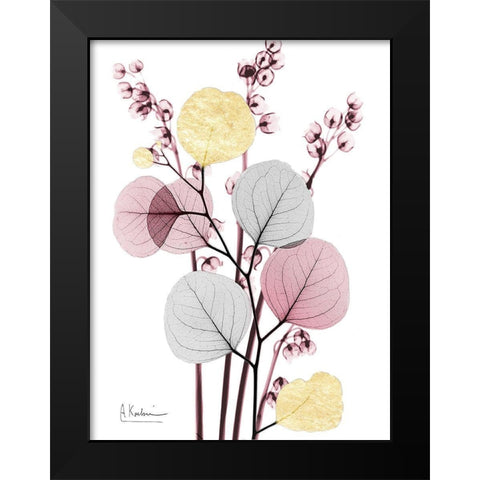 Blush Fusion 2 Black Modern Wood Framed Art Print by Koetsier, Albert