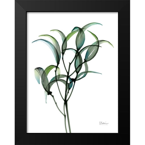 Shimmering Botanical 1 Black Modern Wood Framed Art Print by Koetsier, Albert