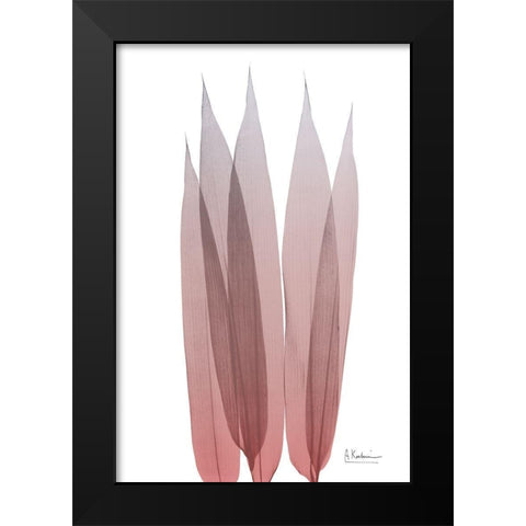 Vibrant Bamboo Leaf 1 Black Modern Wood Framed Art Print by Koetsier, Albert