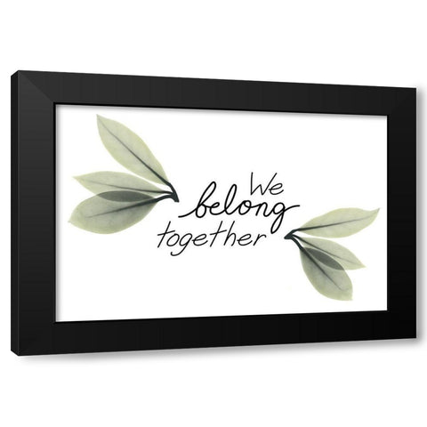 Belonging Black Modern Wood Framed Art Print with Double Matting by Koetsier, Albert