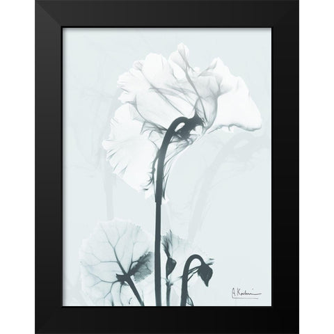 Desired Cyclamen 1 Black Modern Wood Framed Art Print by Koetsier, Albert