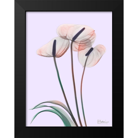 Flamingo Delight 4 Black Modern Wood Framed Art Print by Koetsier, Albert