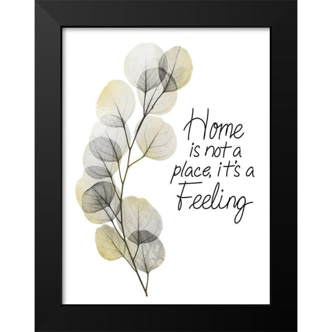 Home Feeling Black Modern Wood Framed Art Print by Koetsier, Albert