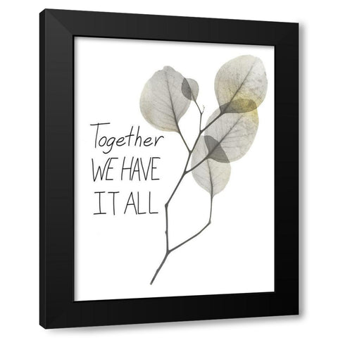 All Together 1 Black Modern Wood Framed Art Print with Double Matting by Koetsier, Albert