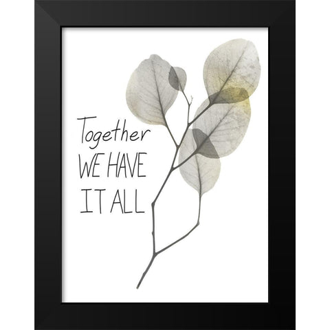 All Together 1 Black Modern Wood Framed Art Print by Koetsier, Albert