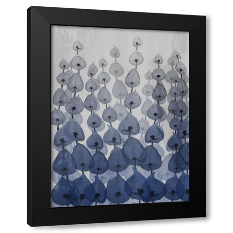 Sapphire Forest 1 Black Modern Wood Framed Art Print by Koetsier, Albert