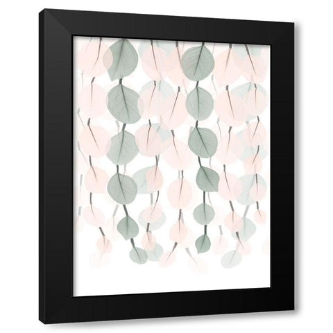 Blush Lantern Cascade 2 Black Modern Wood Framed Art Print by Koetsier, Albert