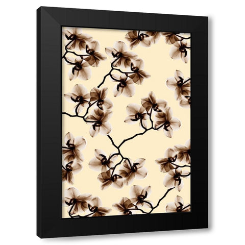 Peeking Foliage 1 Black Modern Wood Framed Art Print with Double Matting by Koetsier, Albert