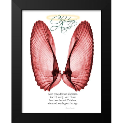 Christmas Wings 1 Black Modern Wood Framed Art Print by Koetsier, Albert