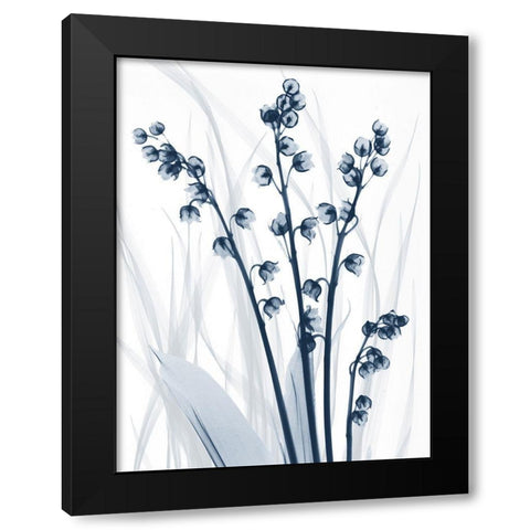 Radiant Blues 1 Black Modern Wood Framed Art Print with Double Matting by Koetsier, Albert