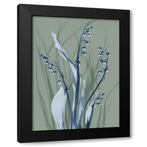 Radiant Blue Sage 2 Black Modern Wood Framed Art Print with Double Matting by Koetsier, Albert