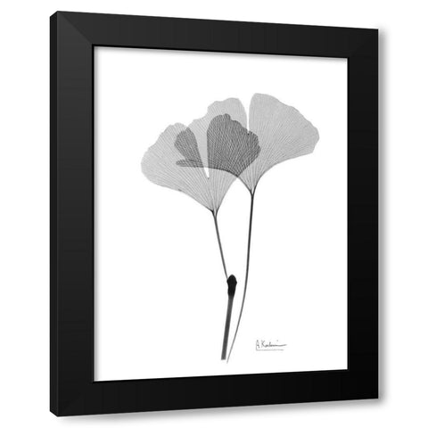 Inverted Ginko 4 Black Modern Wood Framed Art Print by Koetsier, Albert