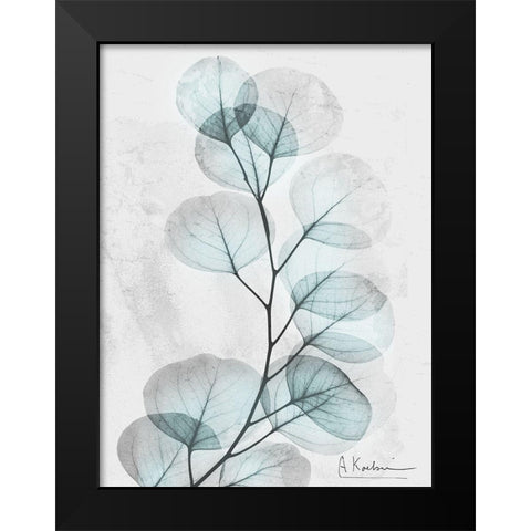 Eucalyptus Glow 3 Black Modern Wood Framed Art Print by Koetsier, Albert