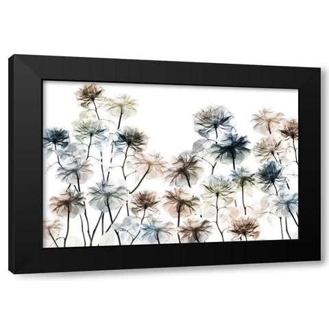 Energetic Flower Bed 1 Black Modern Wood Framed Art Print by Koetsier, Albert