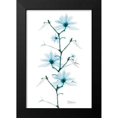 Aqua Beautiful Growth Black Modern Wood Framed Art Print by Koetsier, Albert