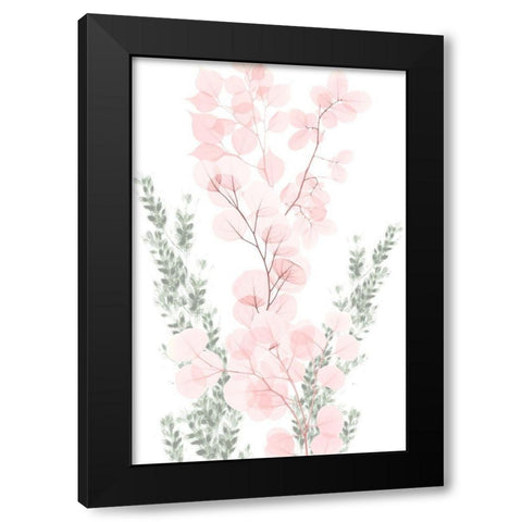 Blushing Bouquet 1 Black Modern Wood Framed Art Print with Double Matting by Koetsier, Albert