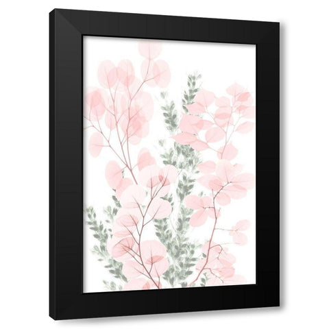 Blushing Bouquet 2 Black Modern Wood Framed Art Print with Double Matting by Koetsier, Albert