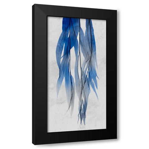 Indigo Growth 1 Black Modern Wood Framed Art Print with Double Matting by Koetsier, Albert