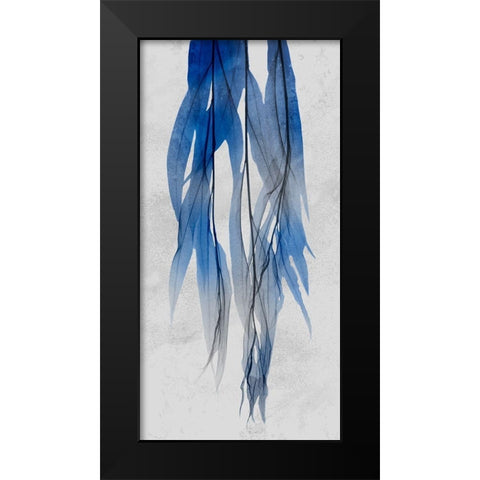 Indigo Growth 1 Black Modern Wood Framed Art Print by Koetsier, Albert