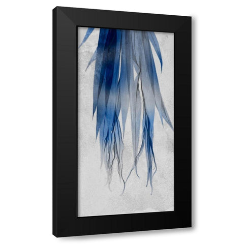 Indigo Growth 2 Black Modern Wood Framed Art Print by Koetsier, Albert