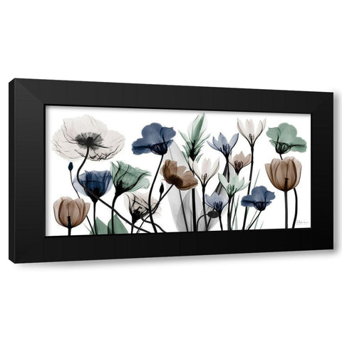 Floral Neutrals 1 Black Modern Wood Framed Art Print with Double Matting by Koetsier, Albert