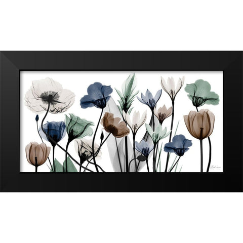 Floral Neutrals 1 Black Modern Wood Framed Art Print by Koetsier, Albert