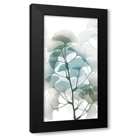 Sea Breeze Ginko 1 Black Modern Wood Framed Art Print by Koetsier, Albert