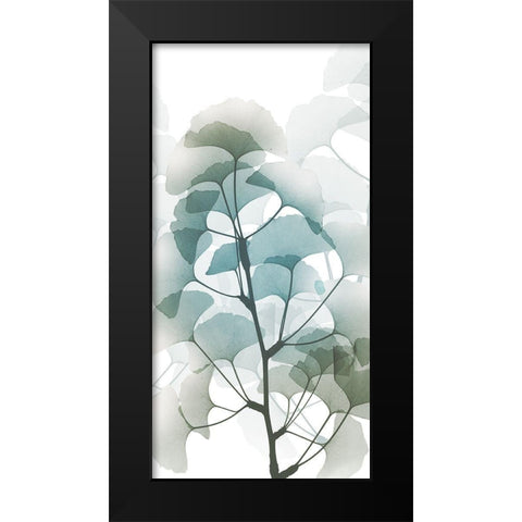 Sea Breeze Ginko 1 Black Modern Wood Framed Art Print by Koetsier, Albert