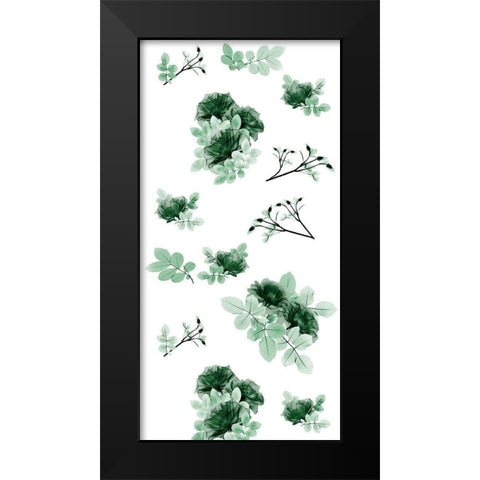 Nostalgic Emeralds Black Modern Wood Framed Art Print by Koetsier, Albert