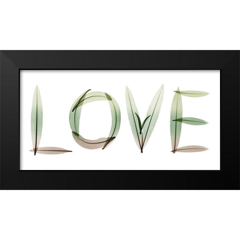 Love Black Modern Wood Framed Art Print by Koetsier, Albert