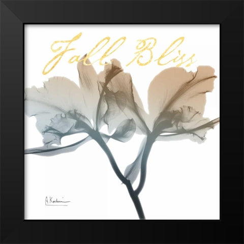 Blessed Orchid Black Modern Wood Framed Art Print by Koetsier, Albert