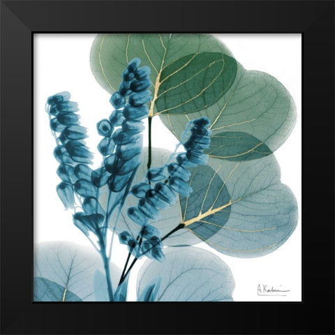 Golden Lilly Of Eucalyptus Black Modern Wood Framed Art Print by Koetsier, Albert