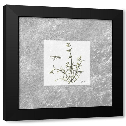 Stunning Thyme Black Modern Wood Framed Art Print with Double Matting by Koetsier, Albert