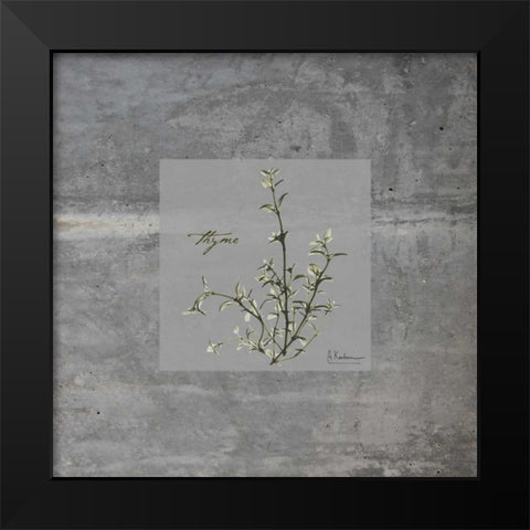 Concrete Thyme Black Modern Wood Framed Art Print by Koetsier, Albert