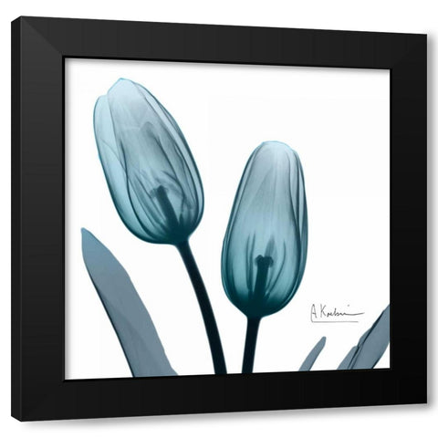 Midnight Sky Duo 1 Black Modern Wood Framed Art Print with Double Matting by Koetsier, Albert