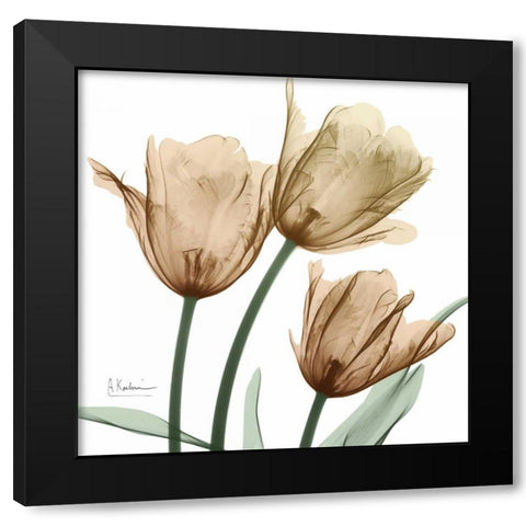 Autumn Tulips 1 Black Modern Wood Framed Art Print with Double Matting by Koetsier, Albert