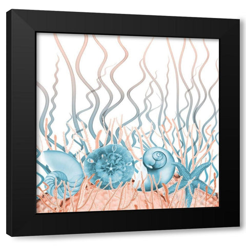 Aquatic Landscape 2 Black Modern Wood Framed Art Print with Double Matting by Koetsier, Albert