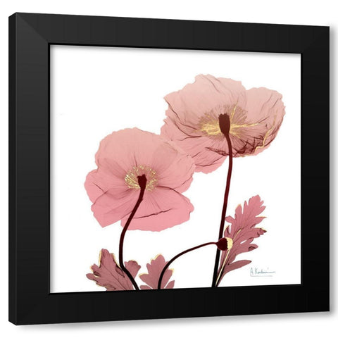 Golden Blush 2 Black Modern Wood Framed Art Print with Double Matting by Koetsier, Albert