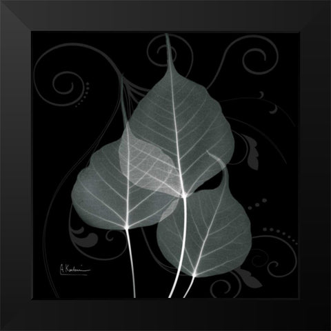 Mint Bo Tree Black Modern Wood Framed Art Print by Koetsier, Albert