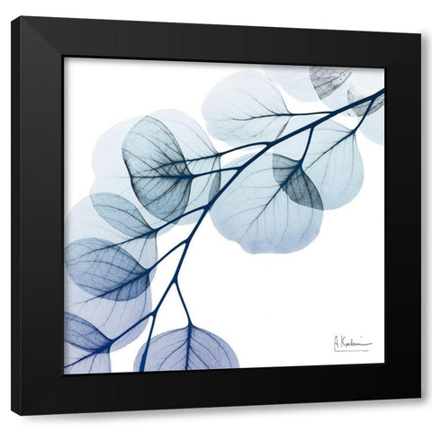 Blue Eucalyptus 1 Black Modern Wood Framed Art Print by Koetsier, Albert