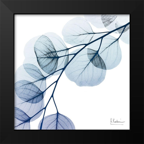 Blue Eucalyptus 1 Black Modern Wood Framed Art Print by Koetsier, Albert