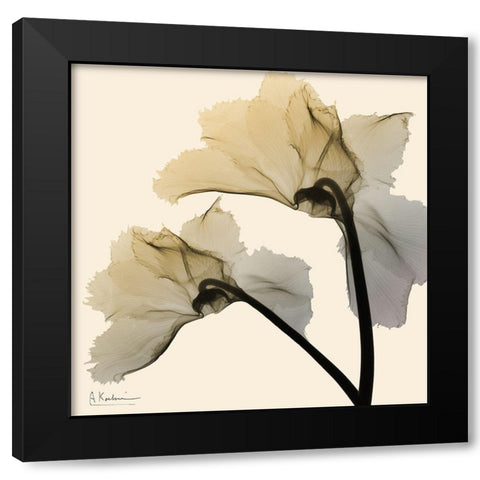 Neutral Twins 2 Black Modern Wood Framed Art Print by Koetsier, Albert