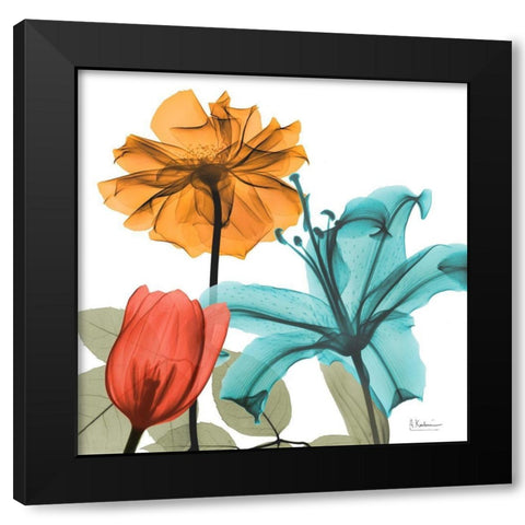 Inspired Bunch 3 Black Modern Wood Framed Art Print with Double Matting by Koetsier, Albert